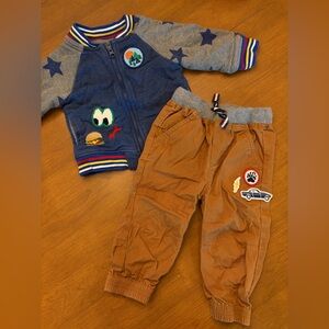 Hannah Andersson Bomber Jacket & Jogger Pants